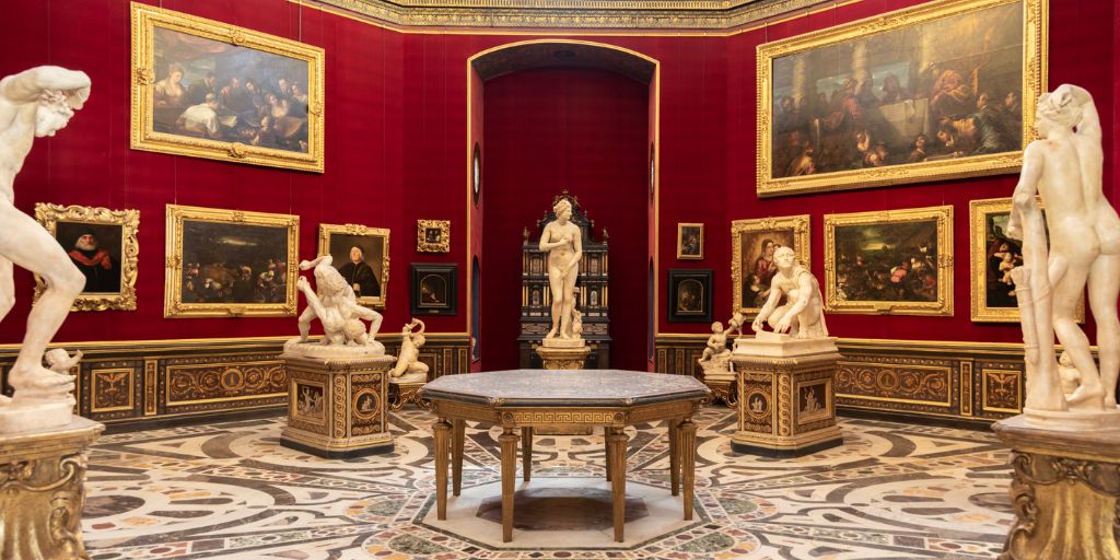 Galería Uffizi, en Florencia