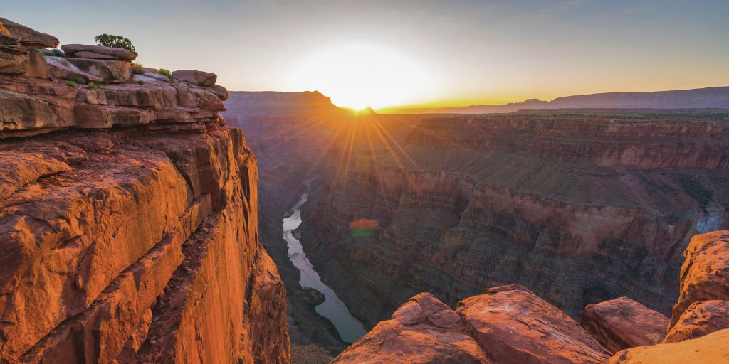 El Gran Cañón del Colorado se ha formado por millones de años de erosión del río