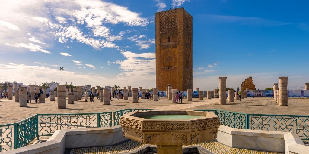 Torre Hassan, en Rabat, la capital marroquí